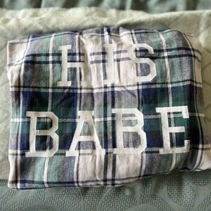 His Babe hubs & hers flannel